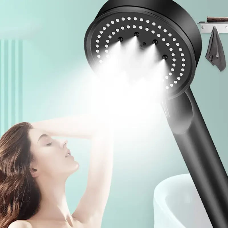 5 Mode Pressure Boost Shower Head Multifunction Adjustable