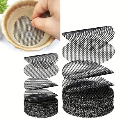 50 Piece Pot Hole Screen Mat, Round Drainage