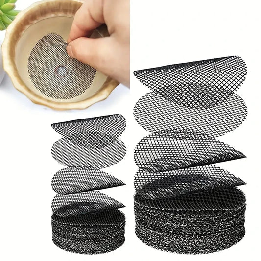 50 Piece Pot Hole Screen Mat, Round Drainage