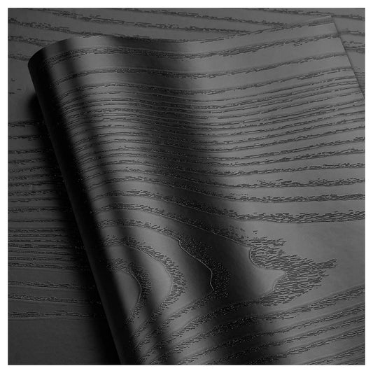 Black Wood Peel And Stick Paper Decorative Self-Adhesive Film