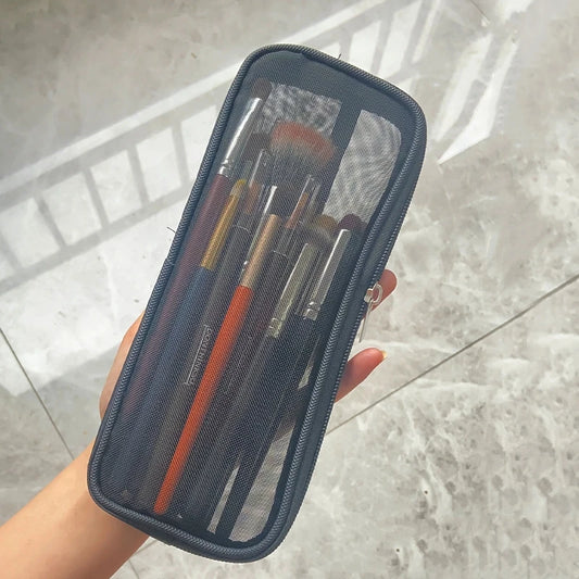 Makeup Brush Travel Case - Cosmetic Toiletry Bag Organizer for Men & Women