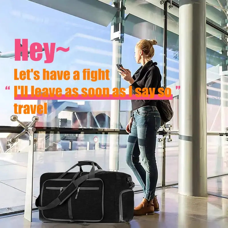Foldable Sports & Fitness Bag | Waterproof Dry & Wet Separation