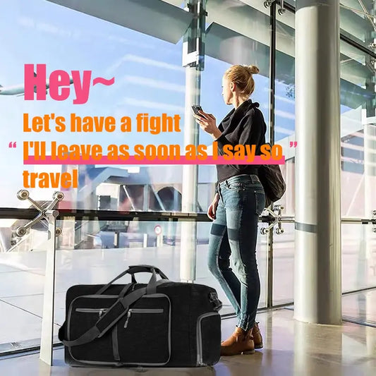 Foldable Sports & Fitness Bag | Waterproof Dry & Wet Separation