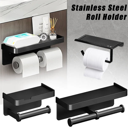 Toilet Paper Holder Wall-Mounted Aluminum alloy