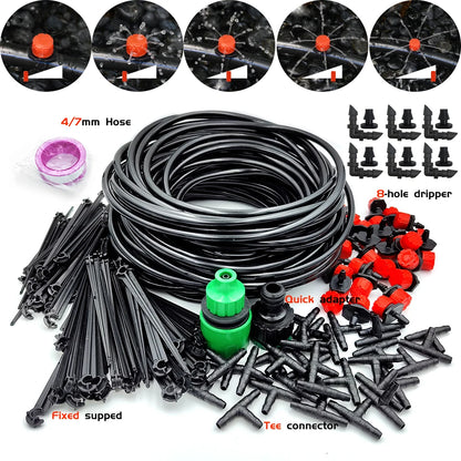 10-30M Garden 1/4'' Drip Irrigation Kit Automatic Watering