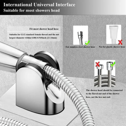 1Pcs Universal Showerhead Holder Wall