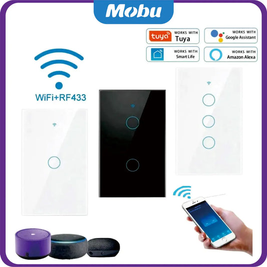 Tuya Smart WiFi Light Switch - No Neutral, Alexa & Google Home