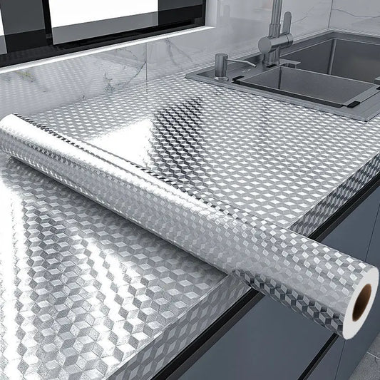 Modern Kitchen Oil-proof Self Adhesive Wallpaper