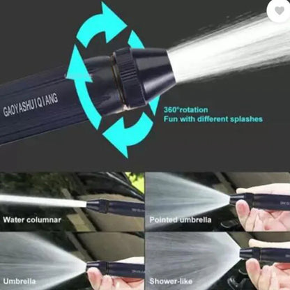 Portable High Pressure Washing Water Gun Adjustable Nipple Hose