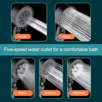High Pressure Shower Head 5 Modes Adjustable