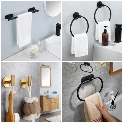 Adhesive Bathroom Hardware Accessories Towel Rack