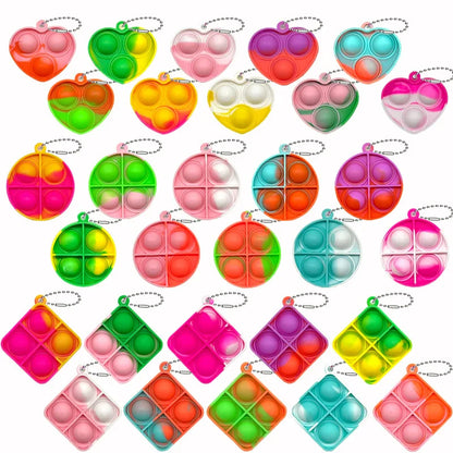 Mini Pop Keychain Fidget Toys - Perfect for Party Favors