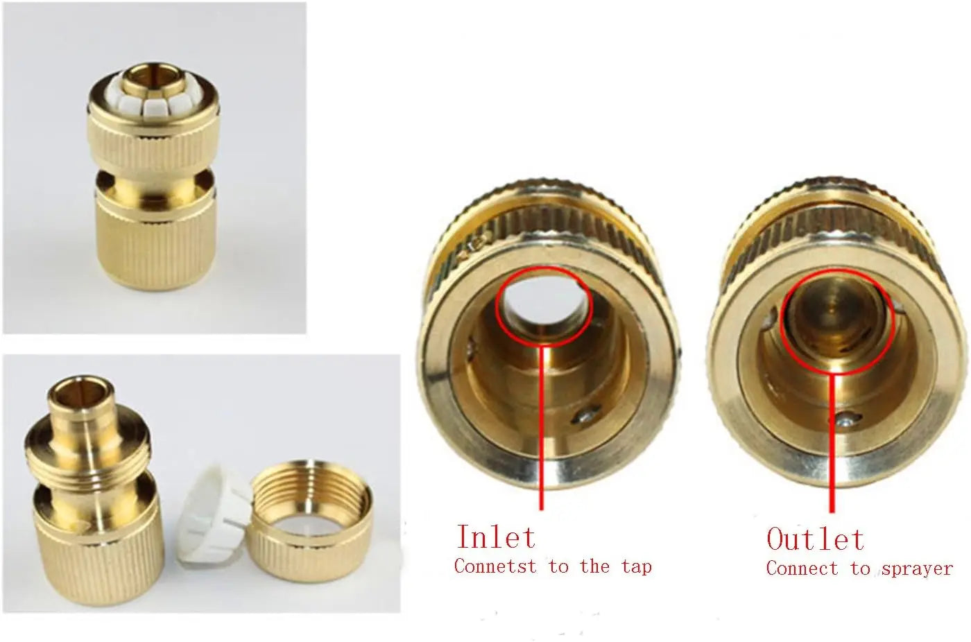 1/2\" Garden Hose Connector Watering Water Hose Pipe