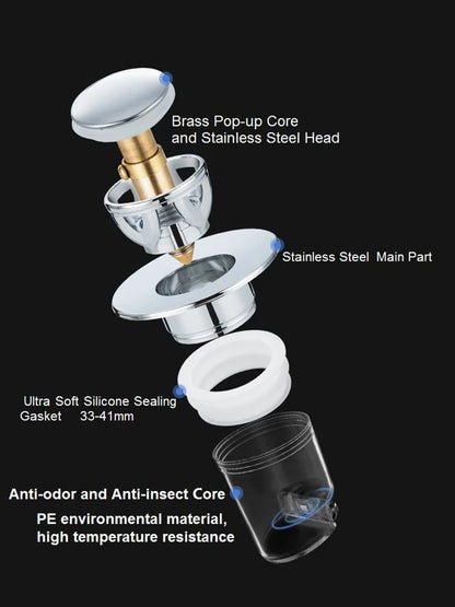 Universal Basin Pop-up Drain Filter Wash Basin