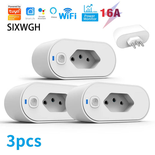 SIXWGH Tuya WiFi Smart Socket 16A - Alexa/Google Home