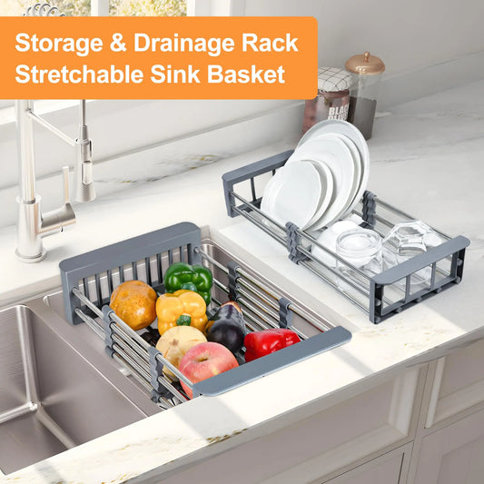 The Bowl Drying Rack Is Expandable and Suitable For Kitchen Sinks