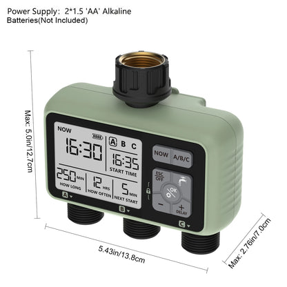 Eshico HCT-378 2024 3-Outlet Digital Water Timer