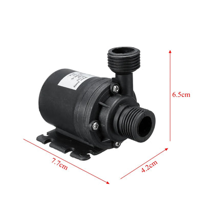 Ultra Quiet Water Pump Mini DC 12V 19W 800L/H Brushless Motor