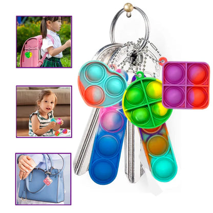 Mini Pop Keychain Fidget Toys - Perfect for Party Favors