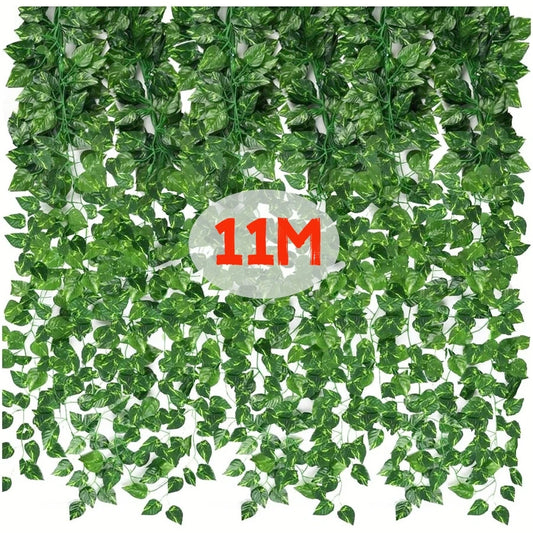 Artificial Green Ivy Leaf Garland - Hanging Vine for Decor