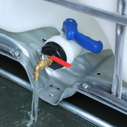 Durable IBC Tank Tap Adapter S60*6 to 1/2''/3/4'' Connector