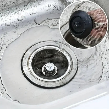 2Set Kitchen Sink Strainer With Handle & Stopper