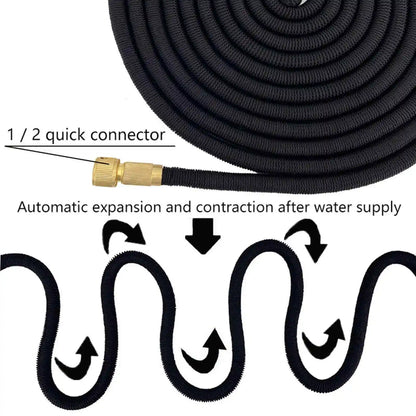 High Pressure Expandable Garden Hose with Sprinkler Head