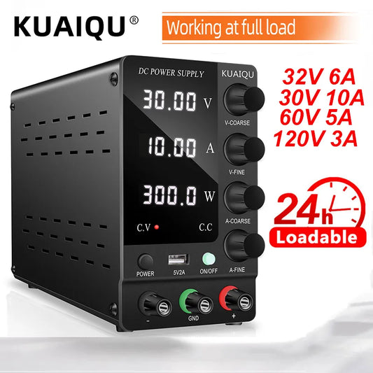 KUAIQU DC Power Supply - 30V/60V/120V Adjustable Regulator