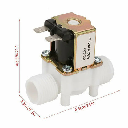 AC 220V DC 12V 24V 1/2" 3/4" Plastic Electric Normally Closed