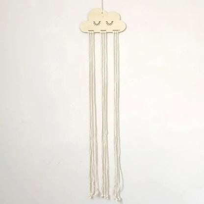 EW Solid Wood Clouds Model Jewelry Hairpin Bow Storage Tool