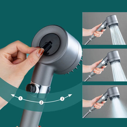 3 Modes Shower Head High Pressure Showerhead