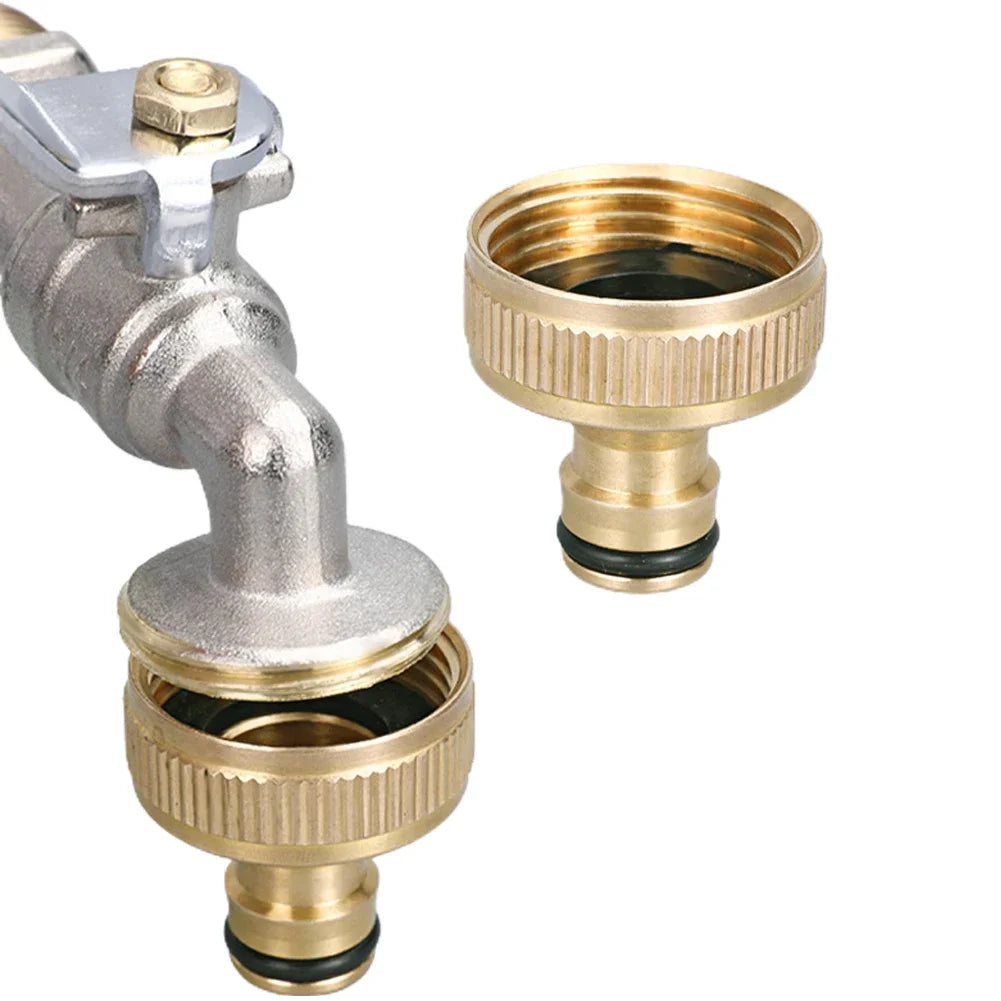 2Pcs 3/4" To 1/2" Thread Connector Faucet Hose