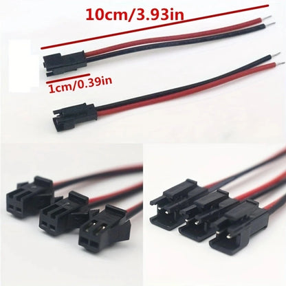 10 Pairs Male to Female SM Terminal Wire Connectors for LED Downlights