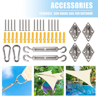 Sun Shade Sail Hardware Kit 24pcs/set 304 Stainless Steel