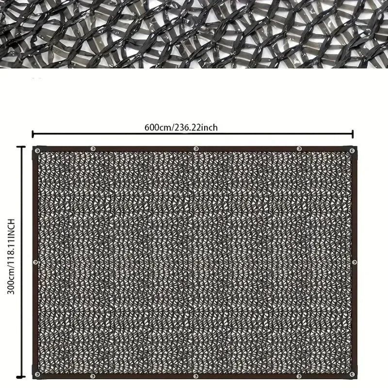 Black Shade Cloth Sunblock Mesh Cover
