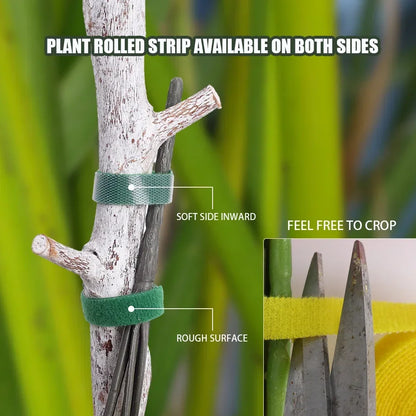 10M Cord Tie Strap Green Gardening Tape Roll Recycle and Reusable