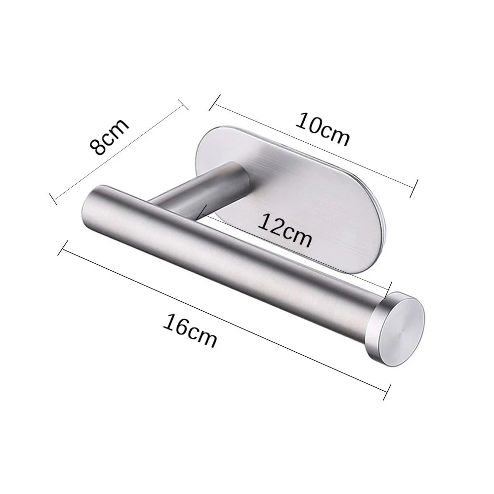 Self Adhesive Toilet Paper Towel Holder Stainless Steel