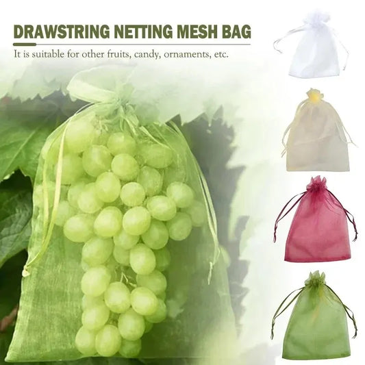 50pcs Fruit Protection Bags Anti-Bird Garden Netting Bags