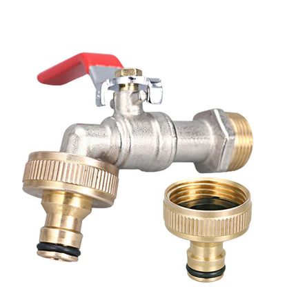 2Pcs 3/4" To 1/2" Thread Connector Faucet Hose
