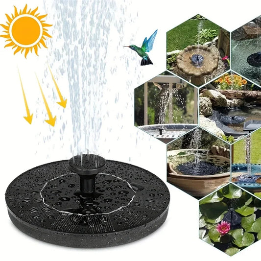 1W/1.4W/2.5W solar fountain with 6 nozzles