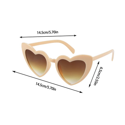 Heart Shaped Cat Eye Sunglasses - Retro Style for Women