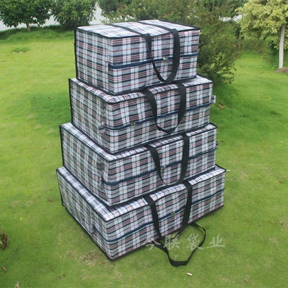 Extra Large Moving Luggage Bag | Waterproof Thickened Snake Skin Woven Storage