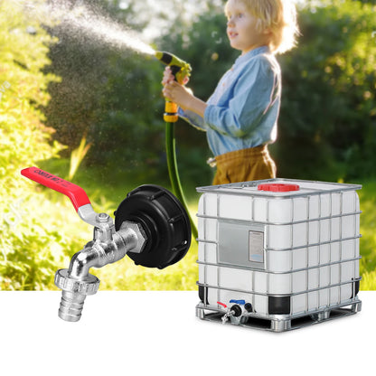 Durable IBC Tank Tap Adapter S60*6 to 1/2''/3/4'' Connector