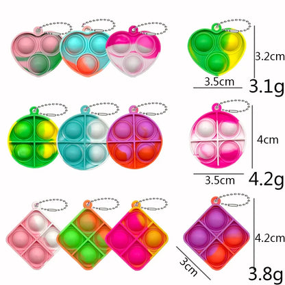 Mini Pop Keychain Fidget Toys - Perfect for Party Favors