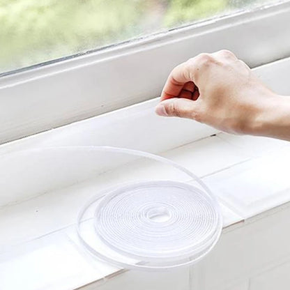 EW Household Self-Adhesive Anti-Mosquito Screen Window Invisible Window Screen DIY Encryption Window Screen Free Velcro