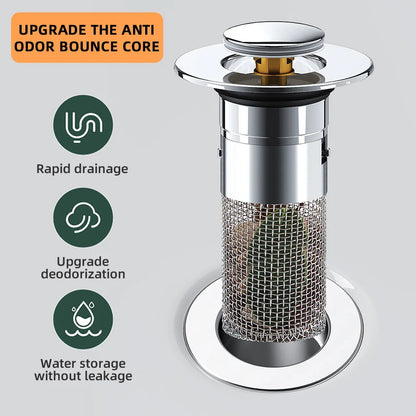 Sink Drains Filter Bathroom Pop-Up