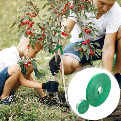 10M Cord Tie Strap Green Gardening Tape Roll Recycle and Reusable