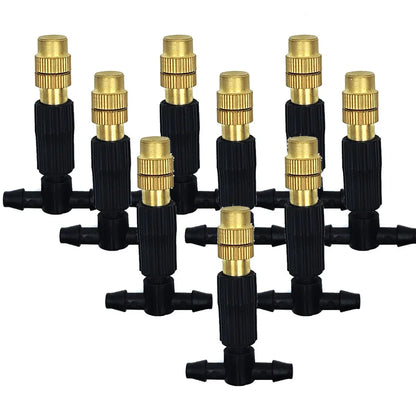 5M-30M Outdoor Misting Cooling System with Brass Atomizer Nozzles