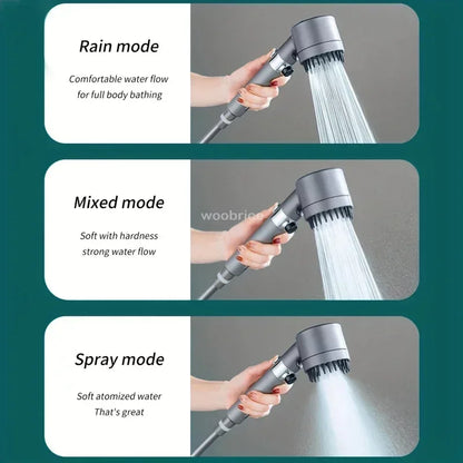 4 Modes Shower Head High Pressure Showerhead