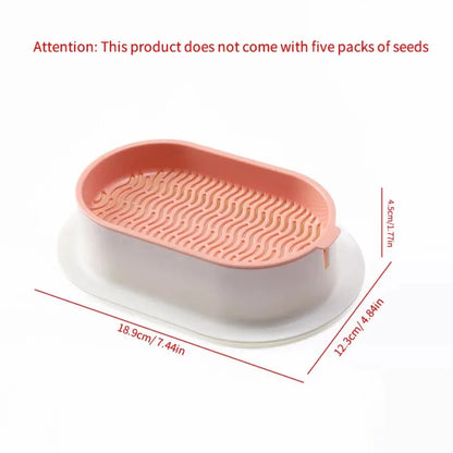 Pet Cat Sprout Dish - Hydroponic Grass Growing Pot